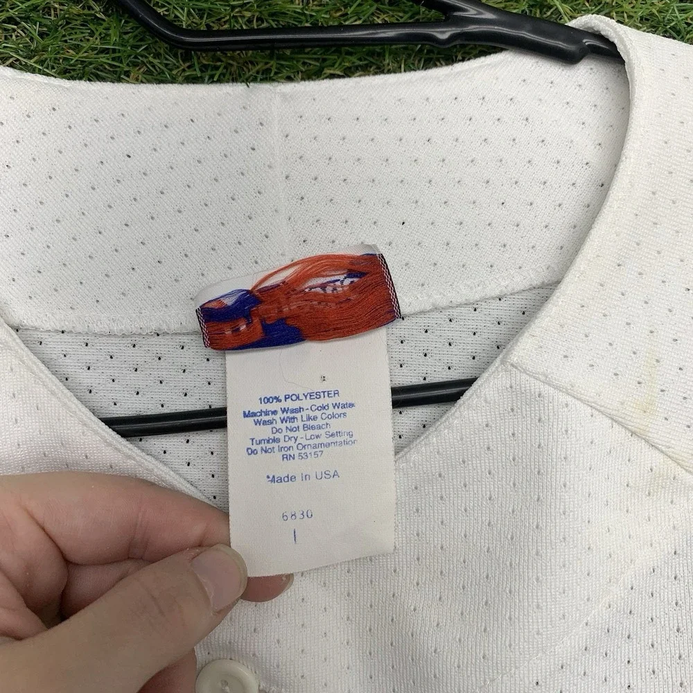 Vintage Majestic Super Bowl Jersey Mens Large 2004  XXXVIII Button Up Sportswear